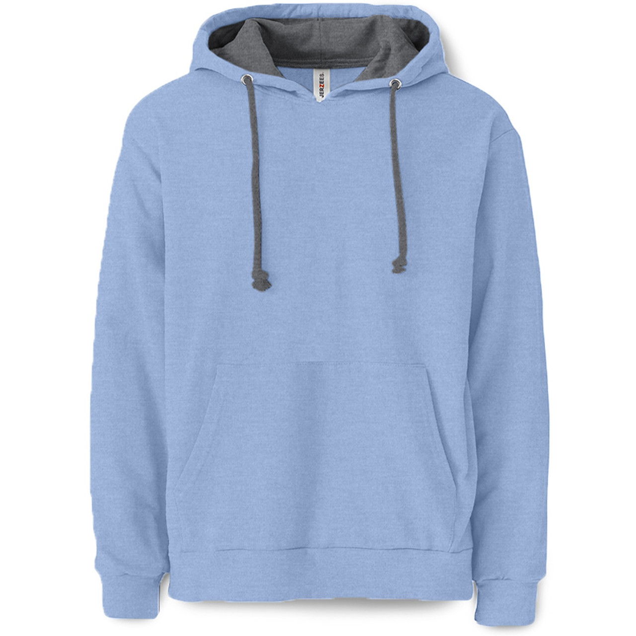 Plain Pullover Hooded Sweatshirt Carolina Heather B WEAR